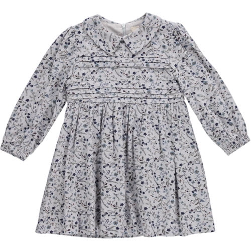 Girls Tuck Shabbos L/S Dress