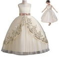 thumbnail image 1 of Girls Tulle Bridesmaid Sparkle Wedding Pageant Dress Princess Birthday Party, 1 of 5