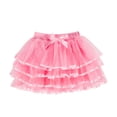 thumbnail image 1 of Girls' Tulle Mini Skirt Elastic Waist Bow Tiered Tutu Skirt Fluffy Ruffled Skirt for Parties, Dance Recitals (2-13 Years), 1 of 6