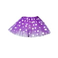 thumbnail image 1 of Girls Tulle Skirt Ladybug Polka Dot Print Elastic Waist Lightweight Mesh Layered Star Glitter Tutu Skirt for Dance Party Costume, 1 of 2