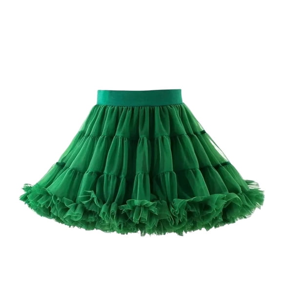 Girls Tulle Skirt Tutu Pettiskirt Skirt Fluffy Ballet Skirt Party Princess Girl