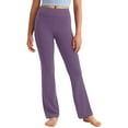 thumbnail image 1 of Girls Tummy Control Flare Yoga Pants Casual High Waist Athletic Pant Flare Bell Leggings, 1 of 9