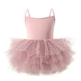 thumbnail image 1 of Girls Tutu Dress Sleeveless Performance Party Ballet Outfit Soft Flowy Skirt Comfortable, 1 of 2