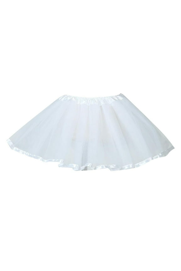 Girls Tutu Skirt Ballet Wrap Skirt 4 Layered Dance Skirt Tulle Skirts for Girls Princess Party Costume 1-4 Years