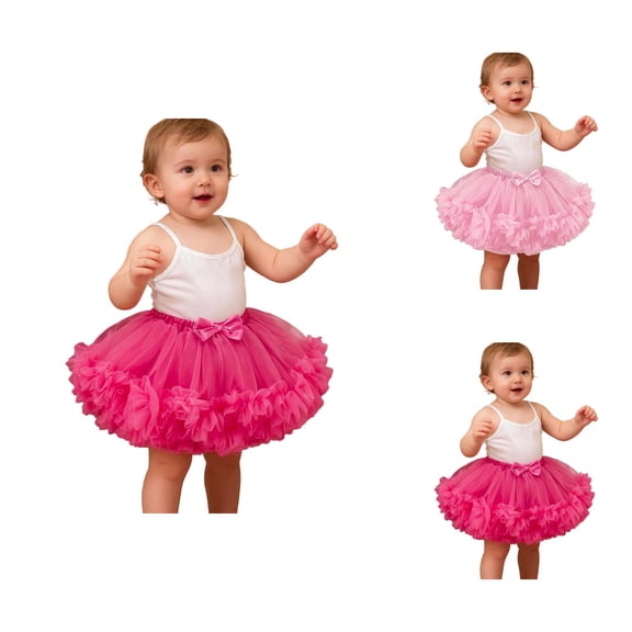 Girls Tutu Skirt for Carnival Party, Baby Girls Carnival Skirt Layered Tutu for to 24 Months, Play Dress Up Performance Recital Outfit First Birthday Photo
