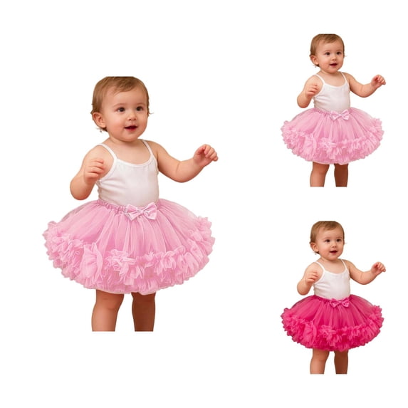 Girls Tutu Skirt for Carnival Party, Baby Girls Carnival Skirt Layered Tutu for to 24 Months, Play Dress Up Performance Recital Outfit First Birthday Photo
