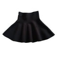 thumbnail image 1 of Girls Tutu Skirt Kids Casual High Waist Knitted Flared Pleated A Line Solid Above Knee Skirt Girls Skirts Black 7 Years-8 Years, 1 of 6