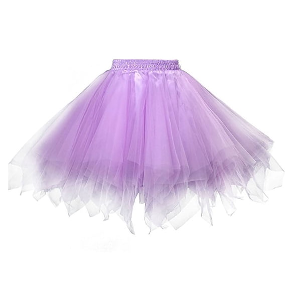 Girls Tutu Skirt Layered Purple Tutu Elastic Waist Ballet Dance Dress Princess Tutu Summer Princess Party Dress