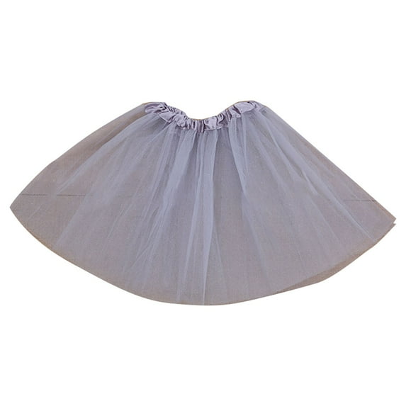 Girls Tutu Skirt Size 10 Girl Princess Skirt Layer Mesh Yarn Panton Skirts Halway Skirt Children's Dance Skirt Little Kid Outfits Girl Grey,One Size