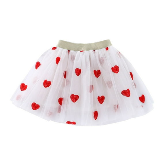 Girls Tutu Skirt Toddler Elastic Waist Cute Embroidery Mini Tulle Skirts Sweet Princess Party Big Girl's Clothes, Wine, 5 Years