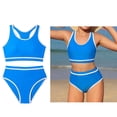 thumbnail image 1 of Girls Two-Piece Bikini Swimsuits Quick Dry Girls Swim Suits with Chest Pad Girls Swimsuit Size 8-9 Years, 1 of 5