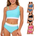 thumbnail image 1 of Girls Two Piece Girls Swimwear for Young Girls with and Easy Fit Coastal Style Beachwear for Pools and Summer Girl 12 Bathing Suit 10-11 Years, 1 of 3