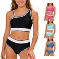 thumbnail image 1 of Girls Two Piece Girls Swimwear for Young Girls with and Easy Fit Coastal Style Beachwear for Pools and Summer Girl 12 Bathing Suit 11-12 Years, 1 of 2