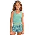 thumbnail image 1 of Girls Two-Piece Swimsuit Summer Casual Geometric Printed Bathing Suit Modest Bikini Set Beach Sport Swimwear Holiday Pool Party Swimming Suit for Teenagers 9-15Y, 1 of 4