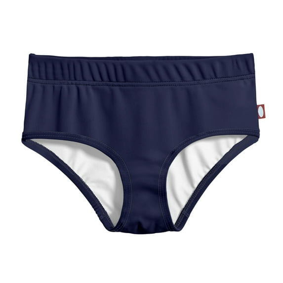 Girls UPF 50+ Lined High-Waisted Swim Briefs | Navy