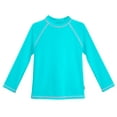thumbnail image 1 of Girls UPF 50+ Long Sleeve Rashguard | Turquoise, 1 of 2