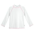 thumbnail image 1 of Girls UPF 50+ Long Sleeve Rashguard | White, 1 of 3