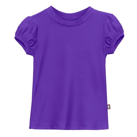 Girls UPF 50+ Puff Sleeve Rashguard | Purple