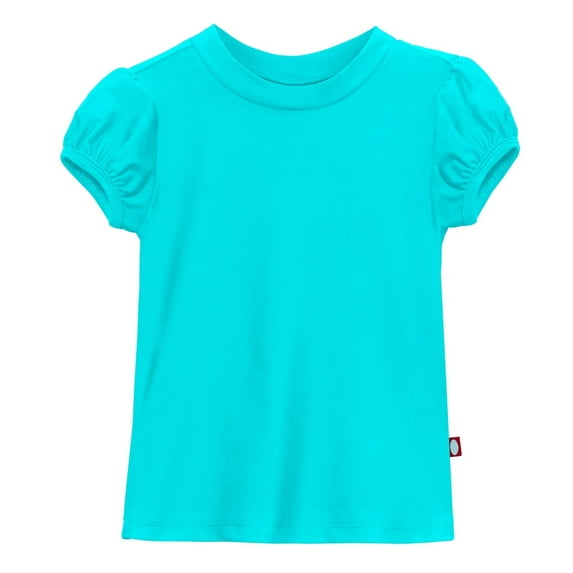 Girls UPF 50+ Puff Sleeve Rashguard | Turquoise