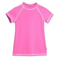 thumbnail image 1 of Girls UPF 50+ Short Sleeve Rashguard | Medium Pink, 1 of 4
