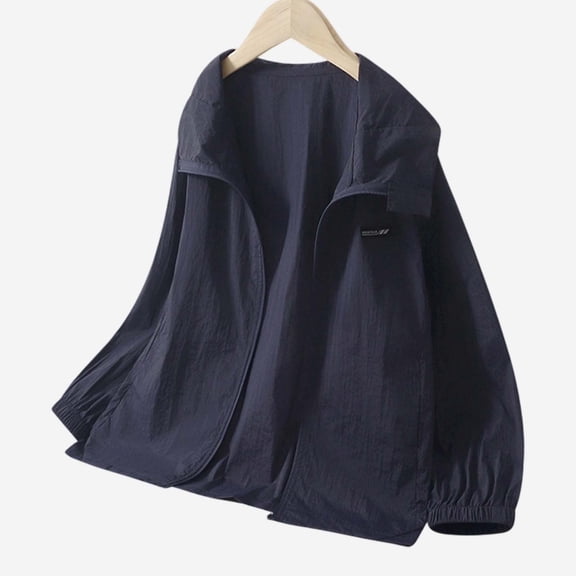 Girls UPF50 Sun Hooded Windbreaker Jacket Lightweight Outdoor Casual Wear for Kids