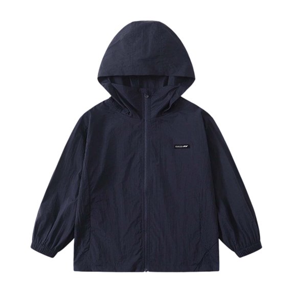Girls UPF50+ Sun Hooded Windbreaker Jacket Lightweight Outdoor Casual Wear for Youth and Teens