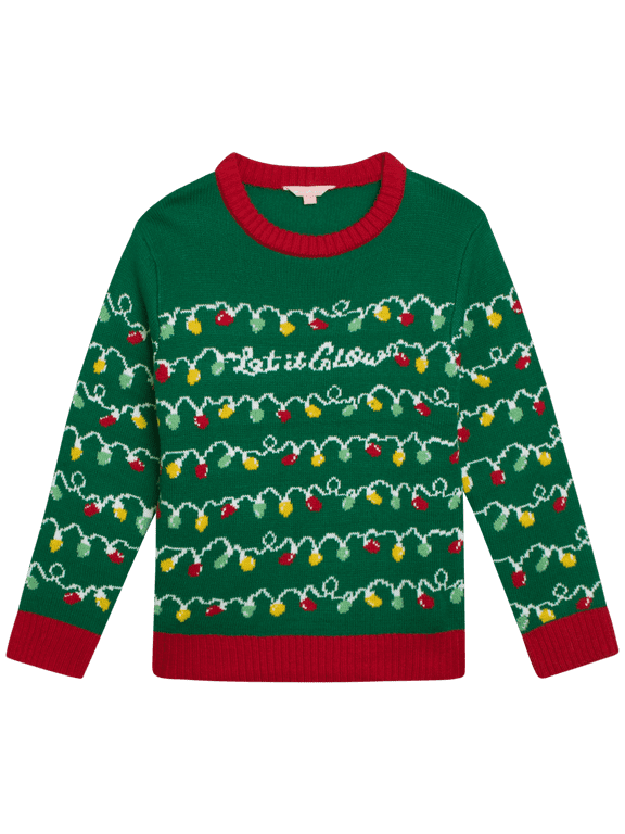 Girls' Ugly Christmas Sweater - Holiday Novelty Pullover Ugly Xmas Sweaters for Kids (Sizes: 4-16)