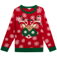 thumbnail image 1 of Girls' Ugly Christmas Sweater - Holiday Novelty Pullover Ugly Xmas Sweaters for Kids (Sizes: 4-16), 1 of 5