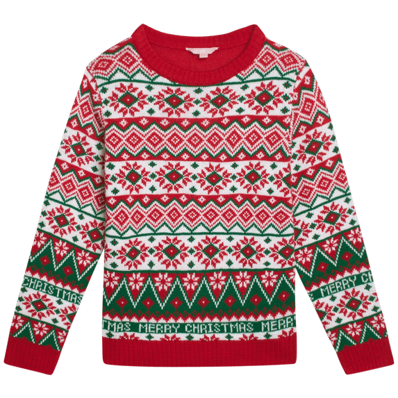 Girls' Ugly Christmas Sweater - Holiday Novelty Pullover Ugly Xmas Sweaters for Kids (Sizes: 4-16)