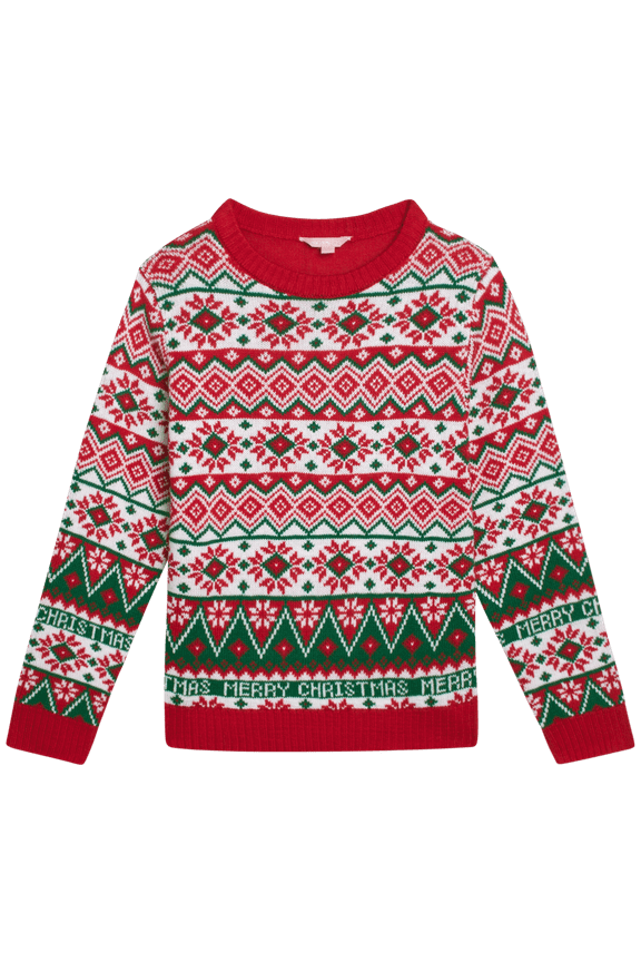 Girls' Ugly Christmas Sweater - Holiday Novelty Pullover Ugly Xmas Sweaters for Kids (Sizes: 4-16)