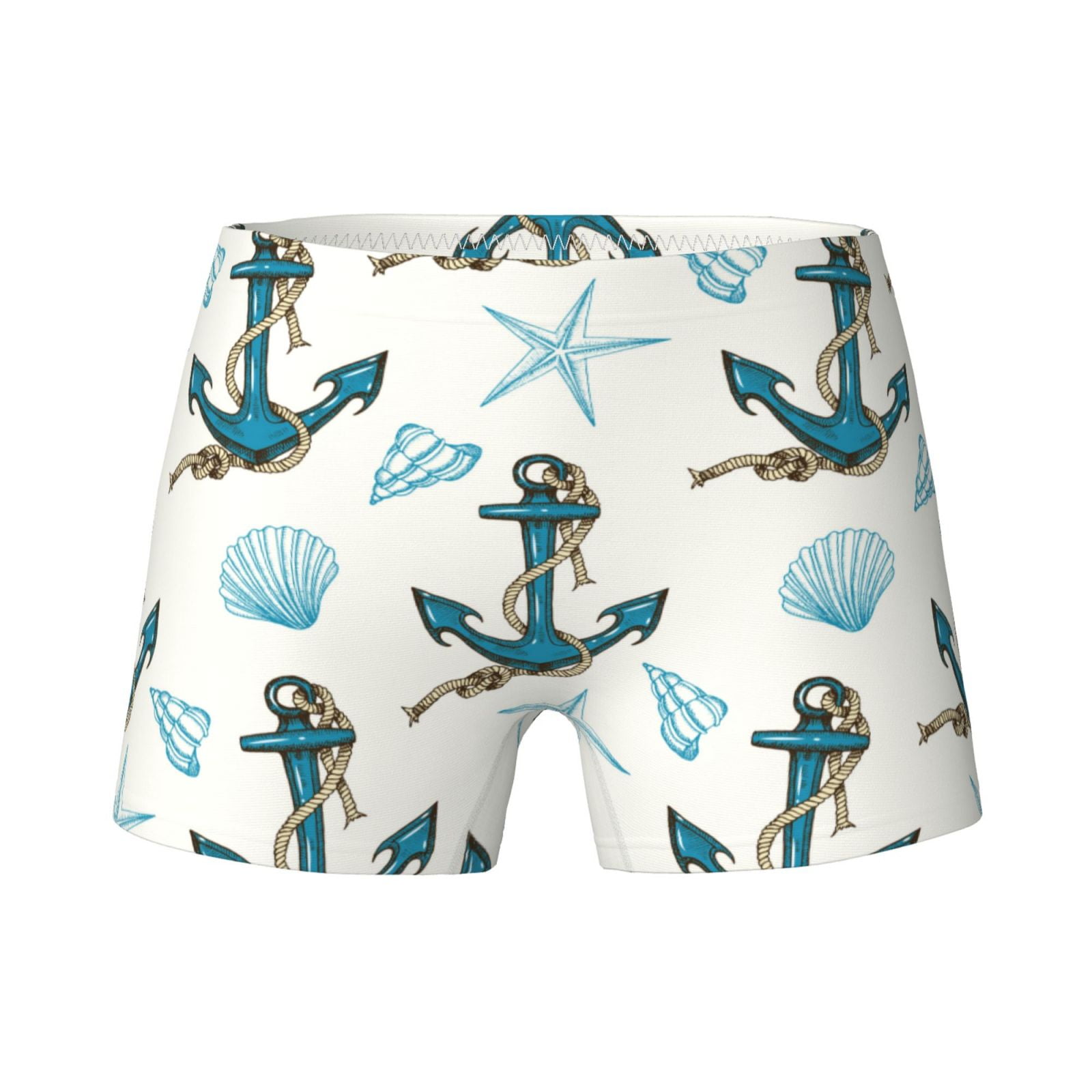 Shell 8695 Logo Girls Underwear - Anchors And Shells Girls 100% Cotton Underwear, Soft ...