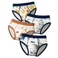 thumbnail image 1 of Girls' Underwear Cartoon Briefs Shorts Pants Cotton Breathable Underwear Trunks 4Pcs Daily Panties Girls Orange 3 Years-4 Years, 1 of 3