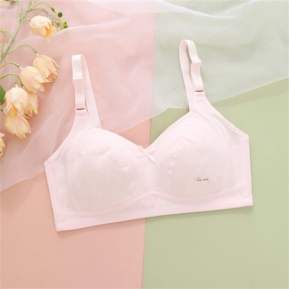 Girls Underwear Comfortable Training Bras for Teens Adjustable Sports Bras with Seamless Design Ideal for Daily Wear Ages 8 to 14