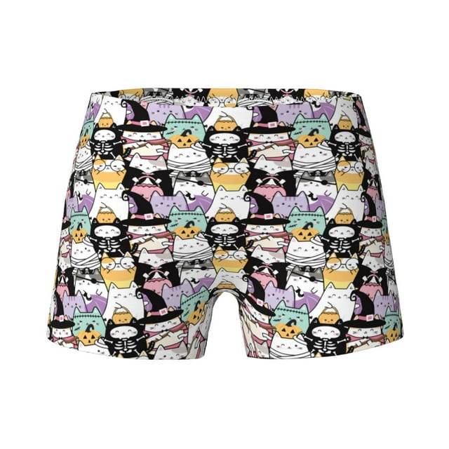 Girls Underwear, Halloween Decoration Cartoon Cat Girls 100 Cotton