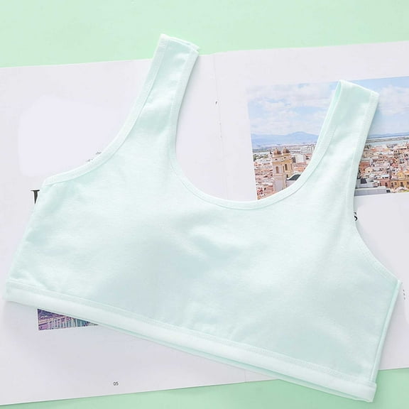 Girls Underwear Lightweight Seamless Sports Bra for Active Girls for Training and Daily Wear Comfortable Camisole Style Crop Top for Kids