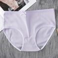 thumbnail image 1 of Girls' Underwear Mid-Waist Milk Silk Seamless Breathable Panties, 1 of 2