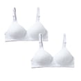 thumbnail image 1 of Girls Underwear Sports Bra For Teen Girls Non Padded Wirefree Bralette Comfortable Seamless Everyday Wear Lightweight Soft Breathable Support 2PCS, 1 of 4