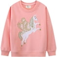 thumbnail image 1 of Girls Unicorn Shirt Kids Sweatshirts Girls Unicorn Clothes Toddler Sweater Girls Pink Shirt Kids Crewneck Long Sleeve Pullover Top 2t, 1 of 1