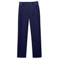 thumbnail image 1 of Girls Uniform Pants Kids Straight Leg Dress Pants High Stretch with Pockets Button Closure Trousers Back to School Clothes Size 5-16 Years, 1 of 5