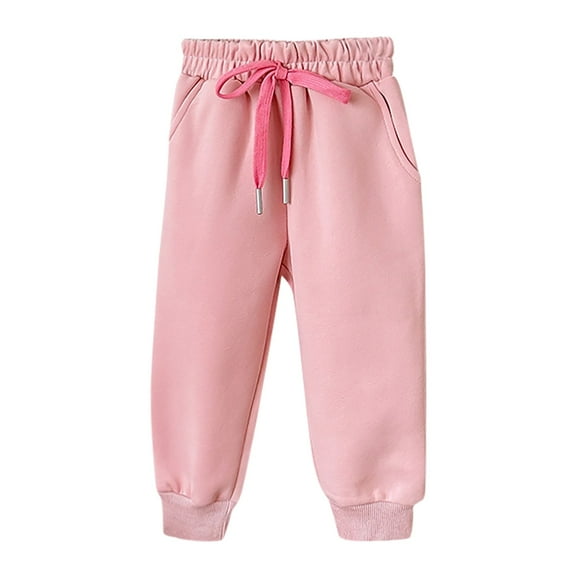 Girls Uniform Pants Size 16 Girls Wide Straight Leg Loose Sweatpants Elastic Waist Drawstring Jogger Pants Girls Pants Size 10-12 Wide Leg