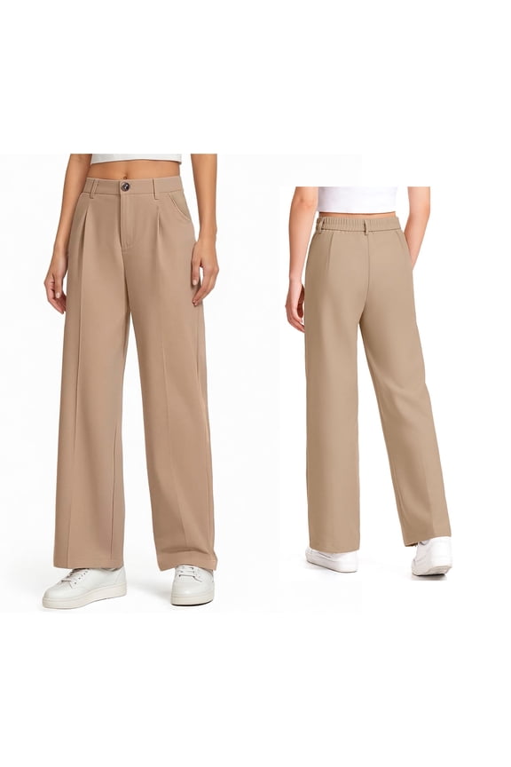 Girls Uniform Pants Skinny Fit Stretch Pants with Pockets Straight Pants Girls Khaki Uniform Pants Back To School Clothes for Teen Girls Kids Preppy Clothes for Girls 7-8 Years