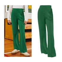 Girls Uniform Pants Skinny Pants Stretch Pants with Pockets Straight Pants Girls Green Uniform Pants Back To School Outfits for Girls Kids Clothes for Girls 9-10 Years
