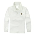 thumbnail image 1 of Girls Uniform Shirts Size 10 Long Sleeve Pique Polo Shirt with Collar Button Down Girls Polo Shirts Moisture-Wicking Dress Girls Golf Shirt, 1 of 4