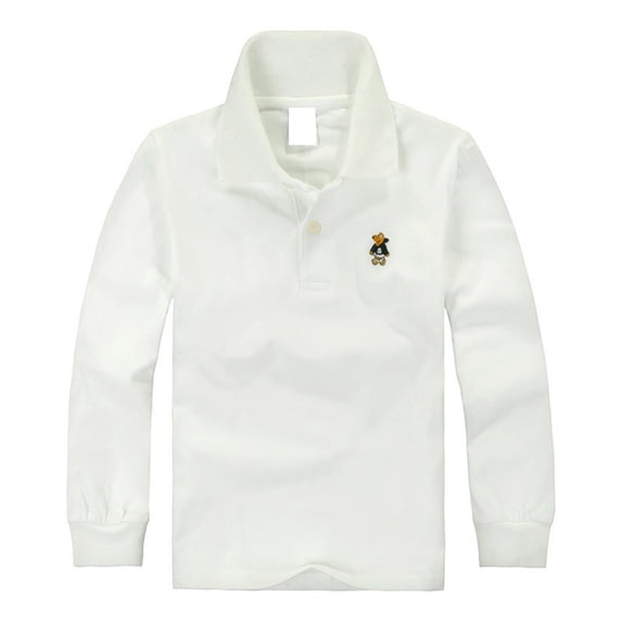 Girls Uniform Shirts Size 10 Long Sleeve Pique Polo Shirt with Collar Button Down Girls Polo Shirts Moisture-Wicking Dress Girls Golf Shirt