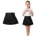 thumbnail image 1 of Girls' Uniform Skirt Adjustable Waist Pleated Skirt with Built-in Shorts Back To School Clothes for Kids Girls Mini Skirt 3-4 Years, 1 of 9