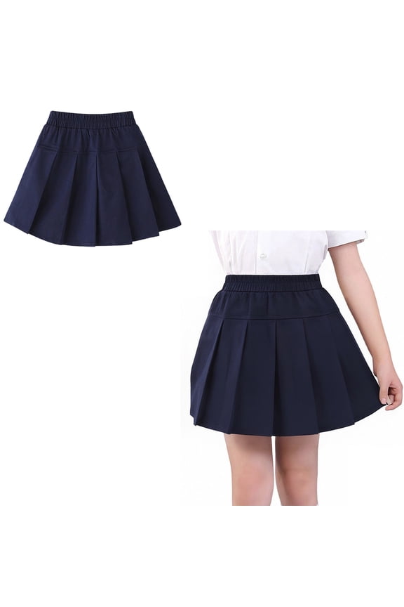 Girls Uniform Skirt High Waisted Pleated Skirts with Lining Shorts Back To School Clothes for Tween Girls Clothes for Tween Girls 11-12 Years