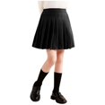 thumbnail image 1 of Girls Uniform Skirt with Shorts - Fall Elastic Waist Half Skirts - Casual School Uniform Fashion Short Skirt,12-13 Years, 1 of 5