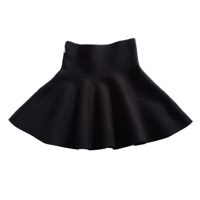 3/4 black pleated skirt 2025
