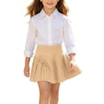 thumbnail image 1 of Girls Uniform Skorts, Girls Pleated School Skirt With Built-In Shorts, Soft Lightweight Bottoms, Back To School Wear For Daily Play, 1 of 4