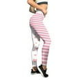 thumbnail image 1 of Girls Valentine'S Day Lovesy Stripes Print Leggings for Running Pilates Gym Yoga Pants, 1 of 7